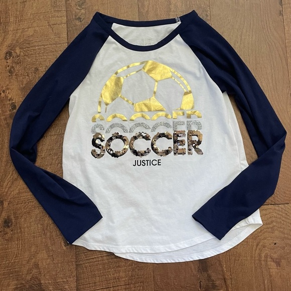 Justice active girl soccer flip sequin bundle lot Sz 10/12- 4 pieces total - Picture 5 of 8
